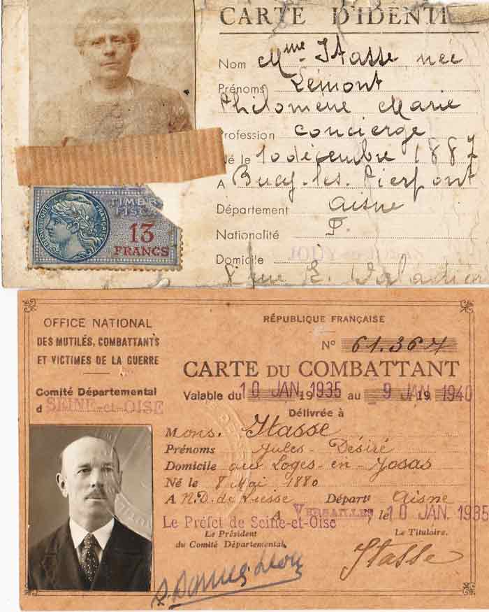 Cormoran - Philomene and Jules identity cards