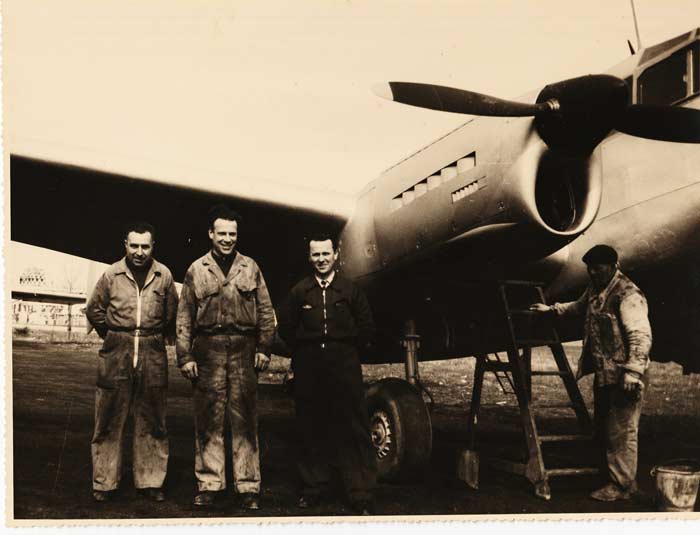 Cormoran - old black and white photo with his team